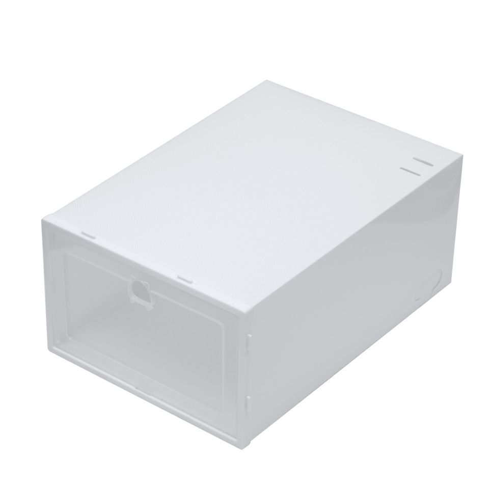 Hot-selling dust-proof transparent pp plastic shoe boxes, fun life storage boxes, plastic flip-top drawer-type shoe cabinets Application Scenario