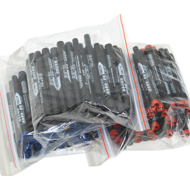 记号笔标记油性大头笔黑色红色快递物流笔