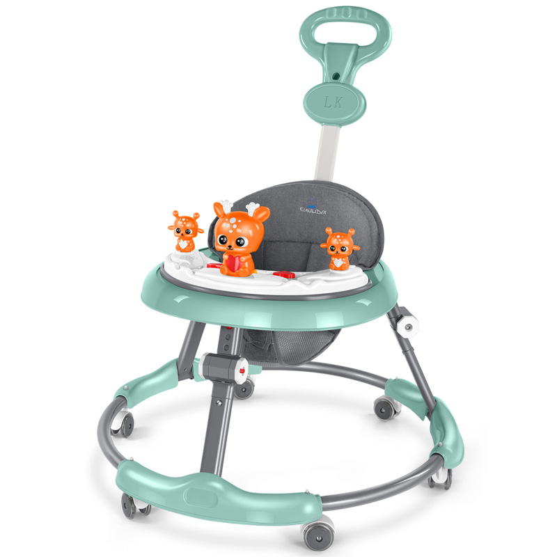 The new baby walker with 7-speed adjustment, anti-rollover and anti-O-shaped legs, is a walking aid for babies aged 6 to 18 months details Picture