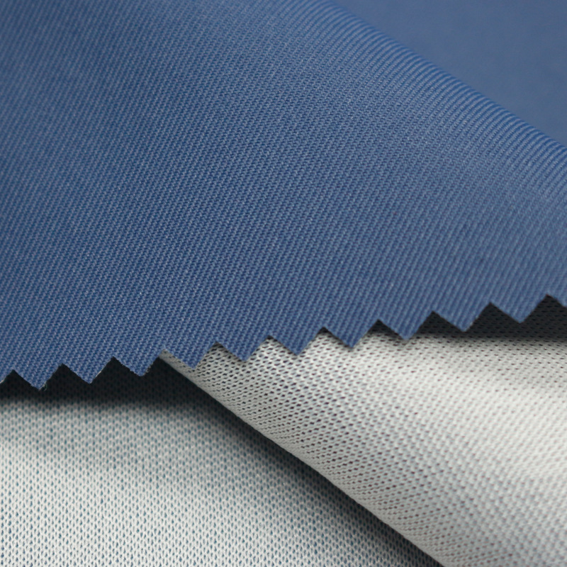 Polyester Twill Spring Yarn-Woven Fabric Composite Knitted Undercloth White Polyester School Uniform Waterproof Fabric Autumn And Winter Clothing Specification drawing