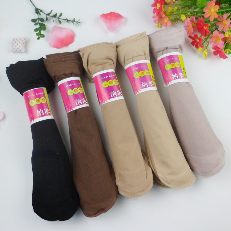 Factory Summer Women Thin Core Silk Pepper Short Stockings Wear-Resistant Reinforcement Anti-Stripping Steel Wire Socks Wholesale details Picture