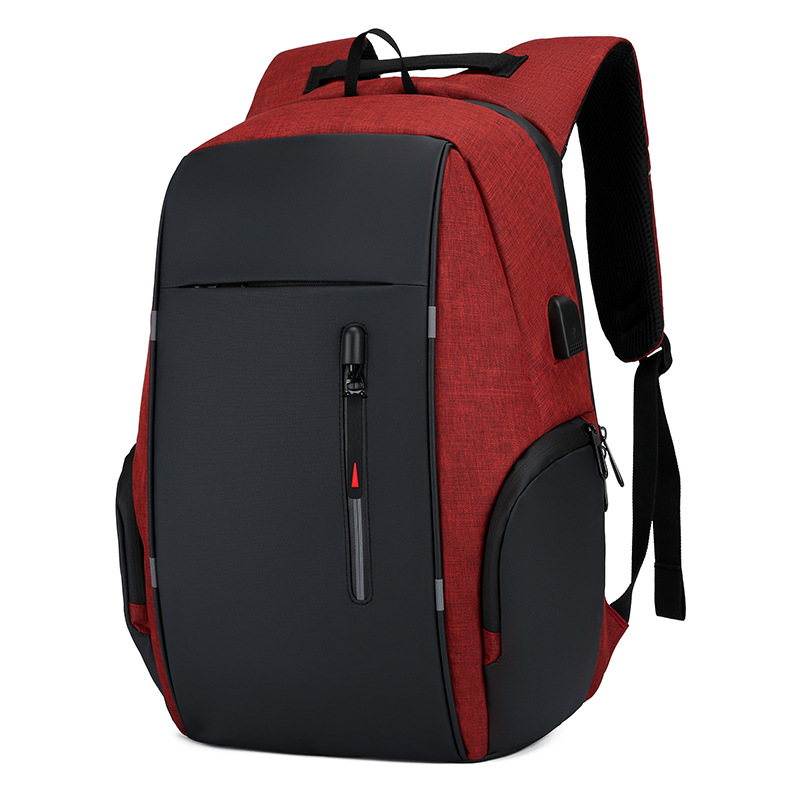 Multi-purpose USB backpack, large-capacity men's logo printable, cross-border backpack, business bag, laptop bag details Picture
