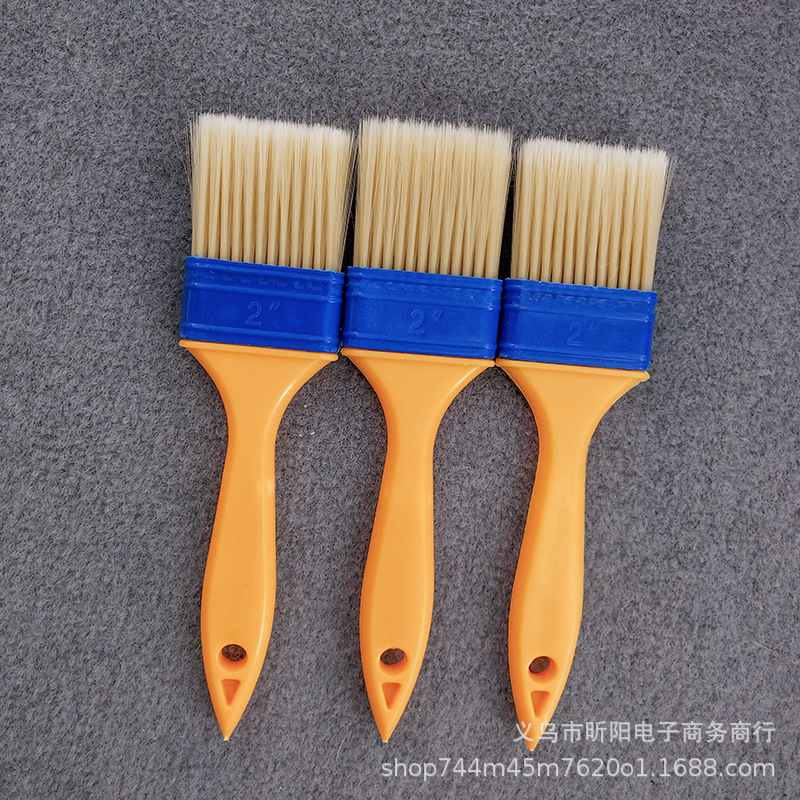 No. 2 thick paint brush nylon silk paint brush Plastic handle hair brush Cleaning brush Dust coating brush wholesale details Picture