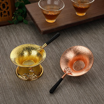 Copper Kung fu tea filter tea filter Copper filter tea filter tea separator Creative tea filter tea set accessories