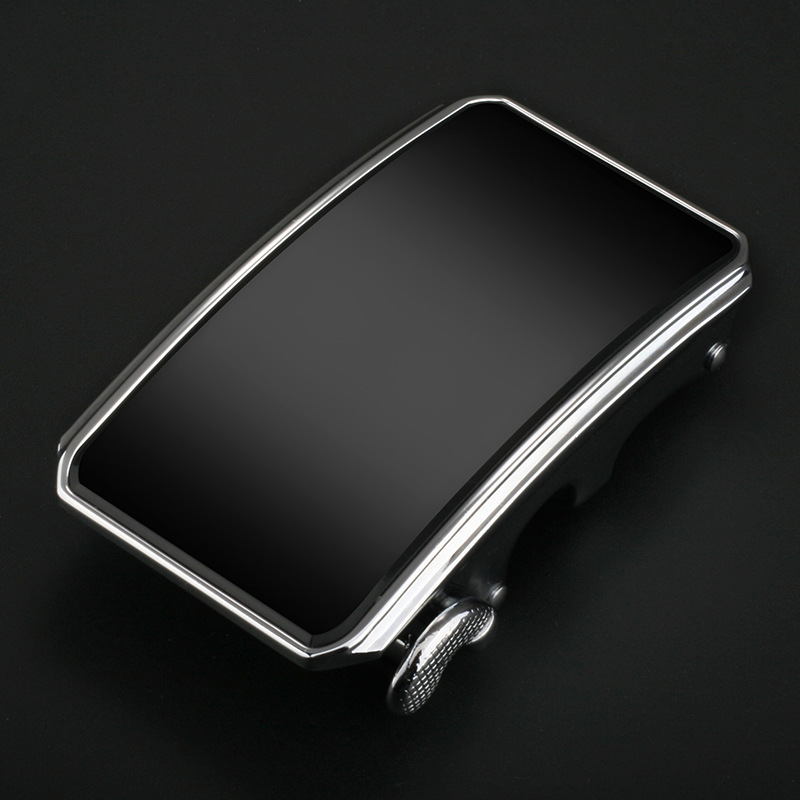 The belt buckle automatic buckle alloy buckle belt with a 3.5-inch genuine leather top layer cowhide belt body is a bestseller Specification image