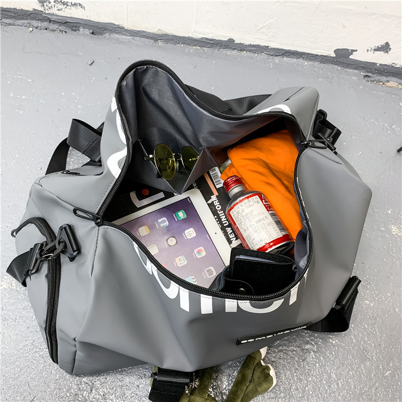 网红旅行包出差短途女男单肩手提鞋位大容量手提潮运动行李健身包详情图4