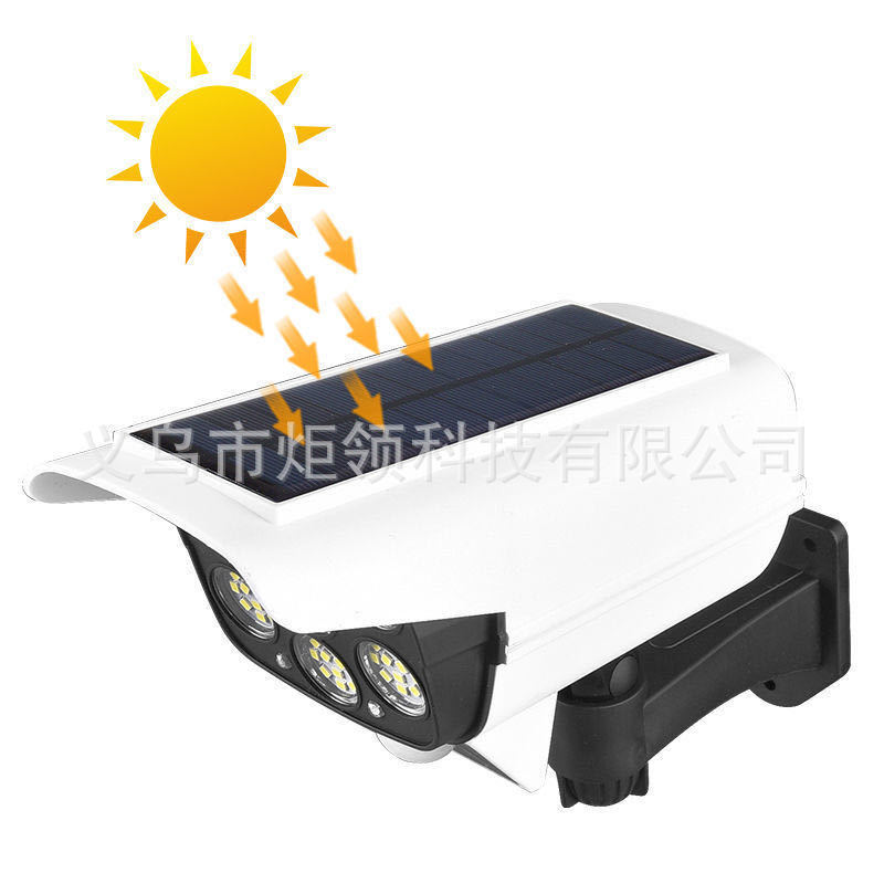 Solar Simulation Monitoring Light Human Body Sensing Garden Light Household Anti-Theft Scaring Burglar Anti-Lighting A Generation Specification drawing