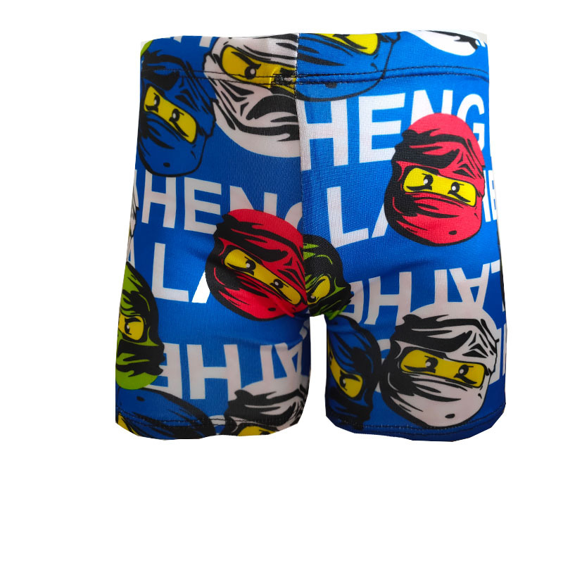 Children's swimming trunks, boys' swimming suits, cartoon flat corners, quick-drying baby swimsuits, big kids, boys, Korean hot springs Application Scenario