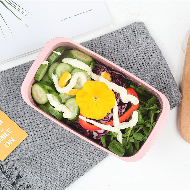 Wheat platycodon seal crisper kitchen fruit food storage box Refrigerator storage box Sealed storage tank set full figure