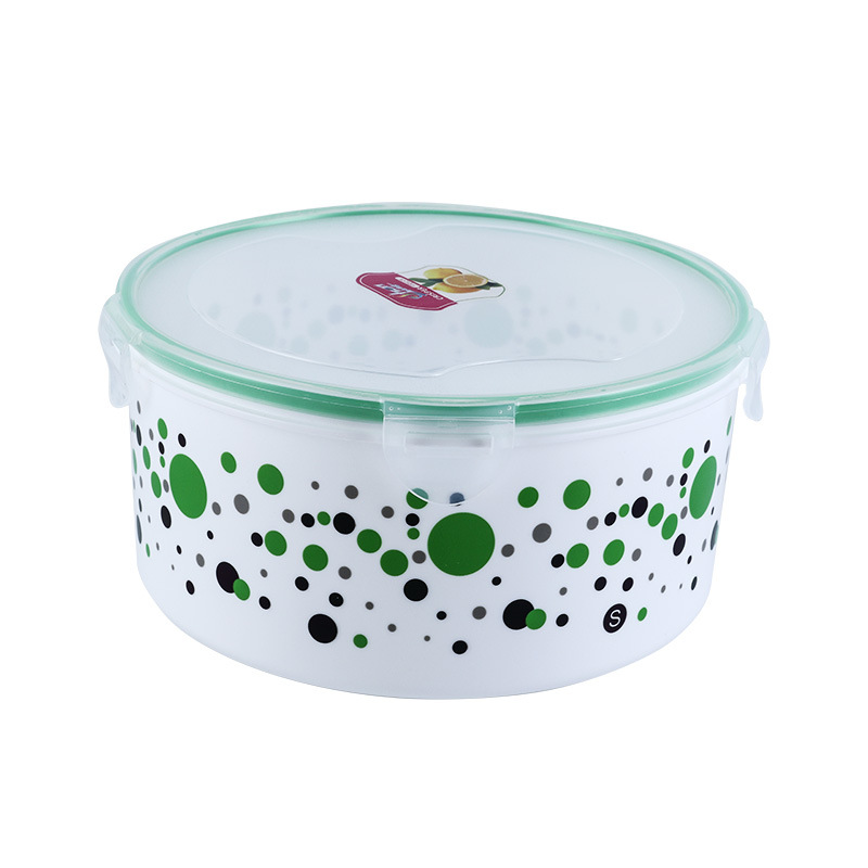 Food preservation color dot sealed box, classified storage box, direct supply from the manufacturer, preservation box, round refrigerator storage box Item Picture
