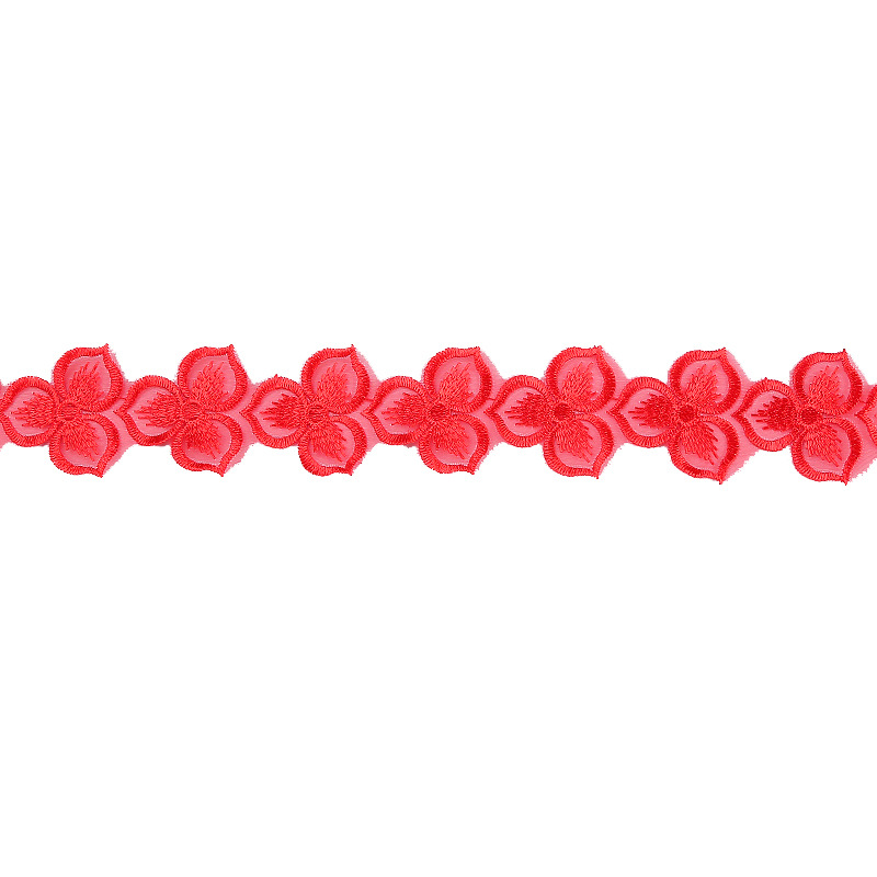 Factory direct supply of 4cm width organa lace, multi-color wedding lace and accessory lace in stock Item Picture