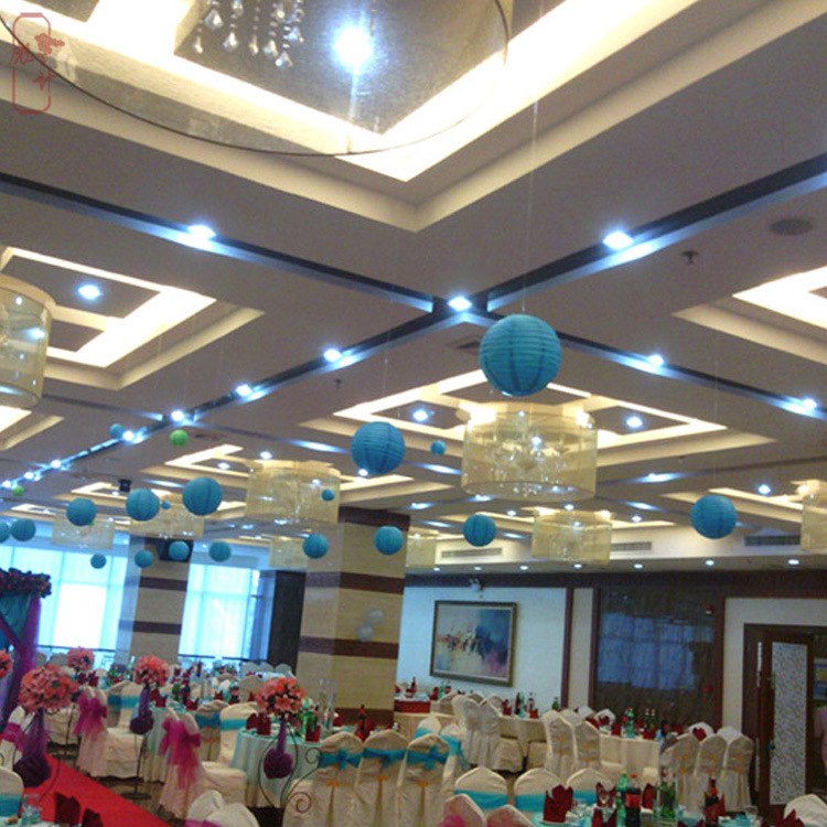 Manufacturers Wholesale White Paper Lanterns Mid-Autumn Festival Spring Festival Folding Hand-Made Circular Paper Lanterns Wedding Supplies Decoration Specification drawing
