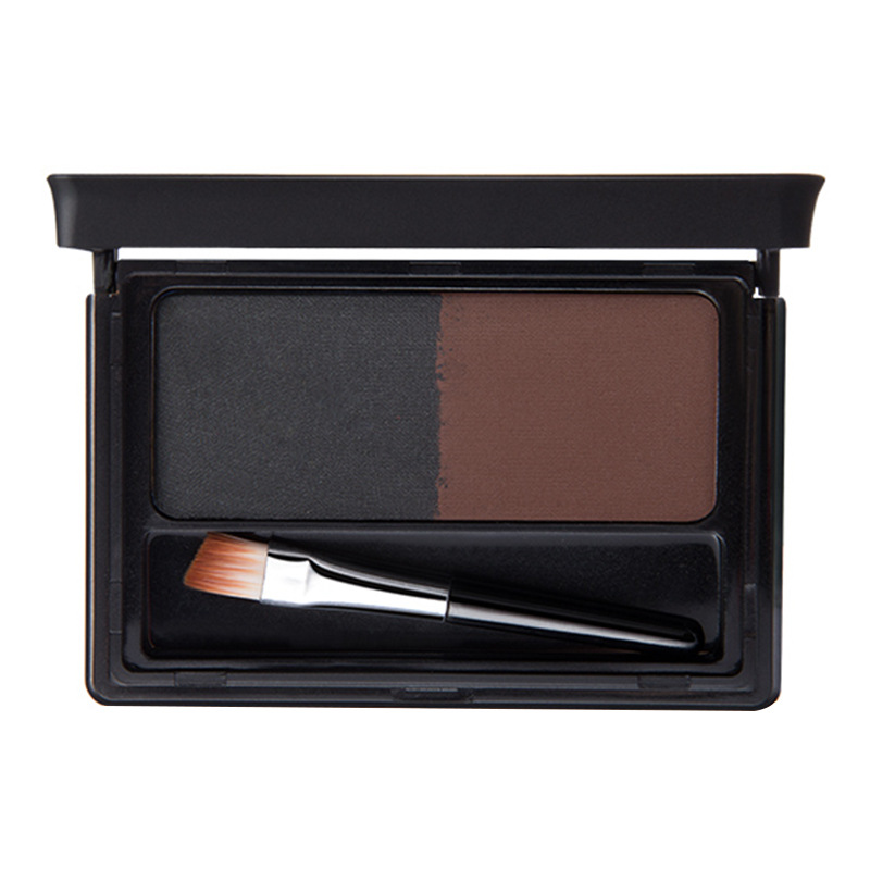 Menow Two Color Eyebrow Powder Mist Eyebrow Waterproof Shadow Three-Dimensional Natural Two Color Easy Contorting Foreign Trade Explosive Products Item Picture