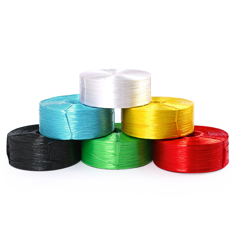 塑料绳子 编织袋捆扎绳 PP撕裂膜草球绳颜色多样 打包绳捆扎口绳