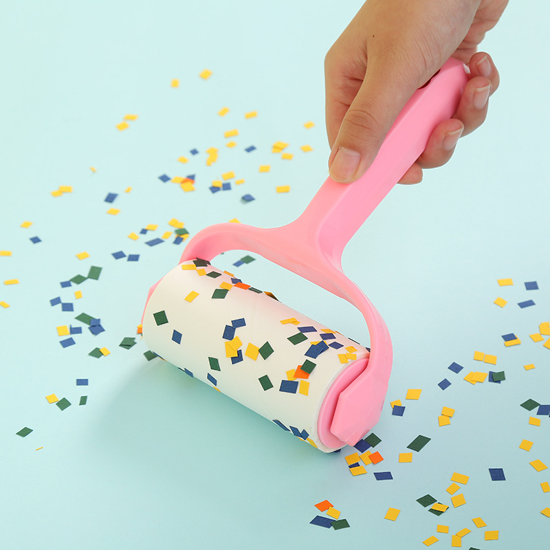 Manufacturers Wholesale Sticky Can Tear Replacement Paper Roller Sticky Paper Clothes Hair Remover Sticky Hair God New Model Specification drawing