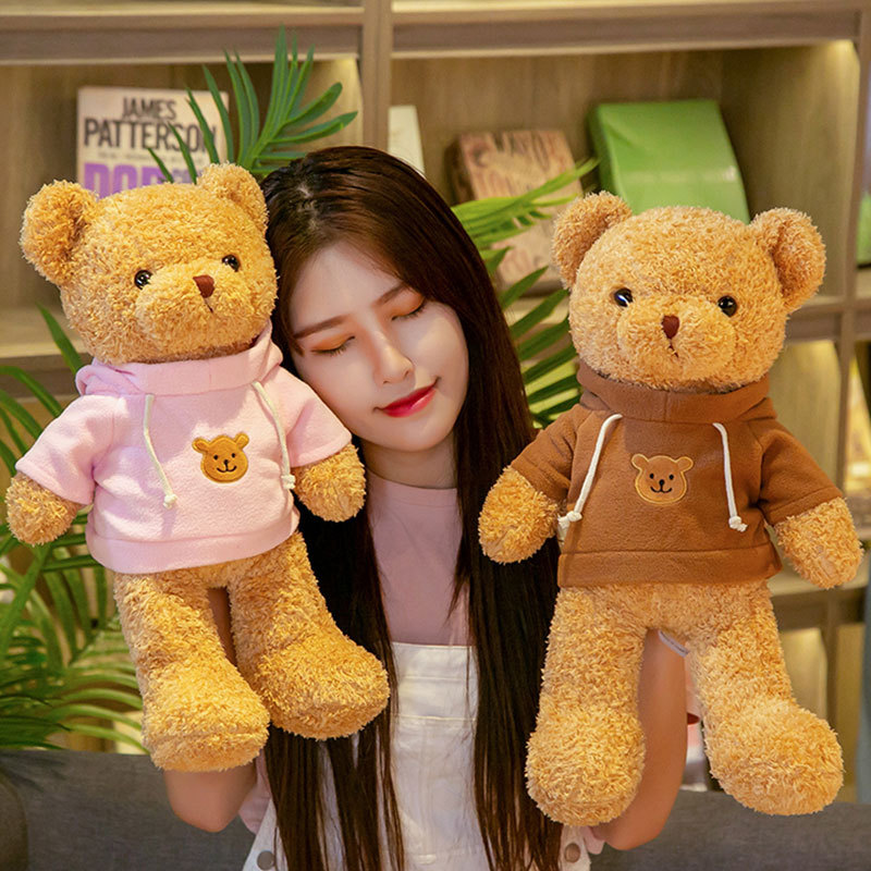Manufacturers Wholesale Teddy Bear Hug Bear Doll Plush Toy Bear Hug Pillow Cute Doll Wedding Gifts Specification drawing