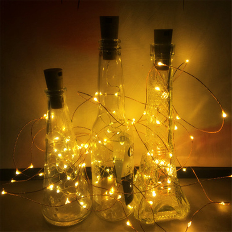 Bottle stopper light AG13, battery box led light, Christmas festive atmosphere decorative color light, star light string, bottle stopper light Application Scenario