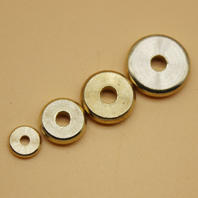 黄铜隔片4-12mm圆角隔珠纯铜垫片算珠串珠DIY饰品配件散珠产品图