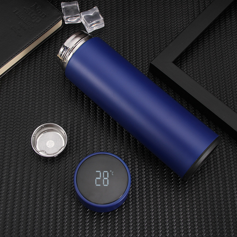 Creative Business Gifts Intelligent Temperature Measuring Thermos Cup Led Temperature Display 304 Stainless Steel Thermos Cup Advertising Lettering Application Scenario