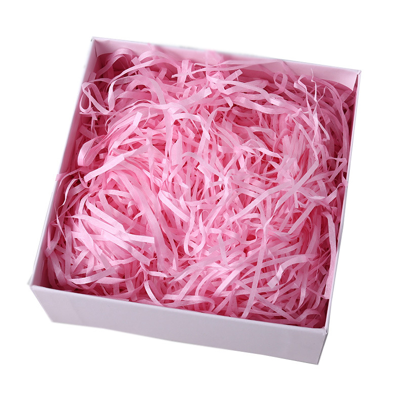 Colorful raffia grass shredded paper, wedding gift bags, wedding candy boxes, filling materials, pleated paper, chicken nest grass manufacturer wholesale Item Picture