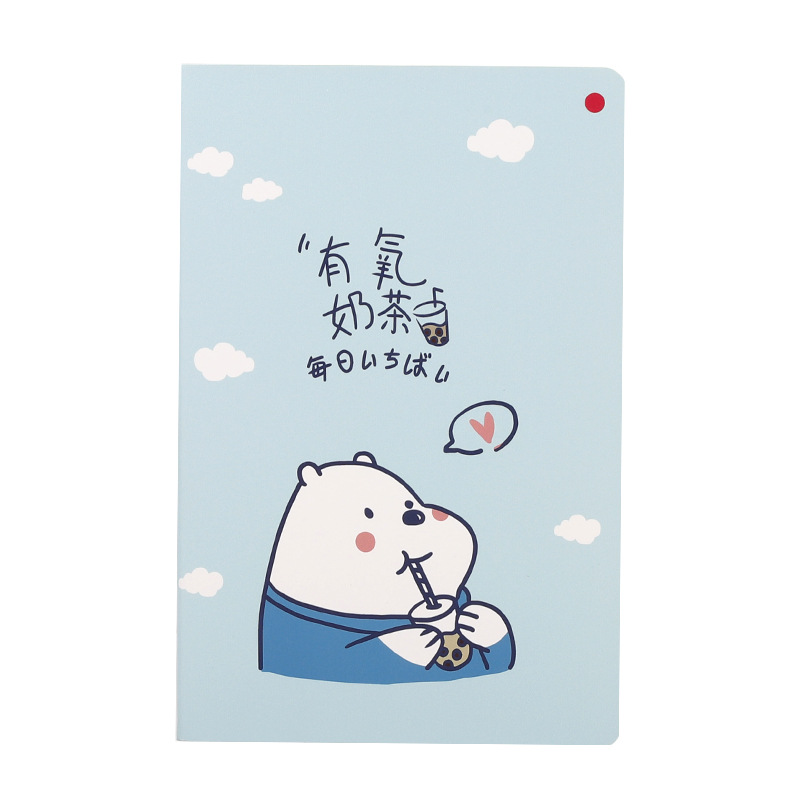 卡通创意in/A5软面抄车白底实物图