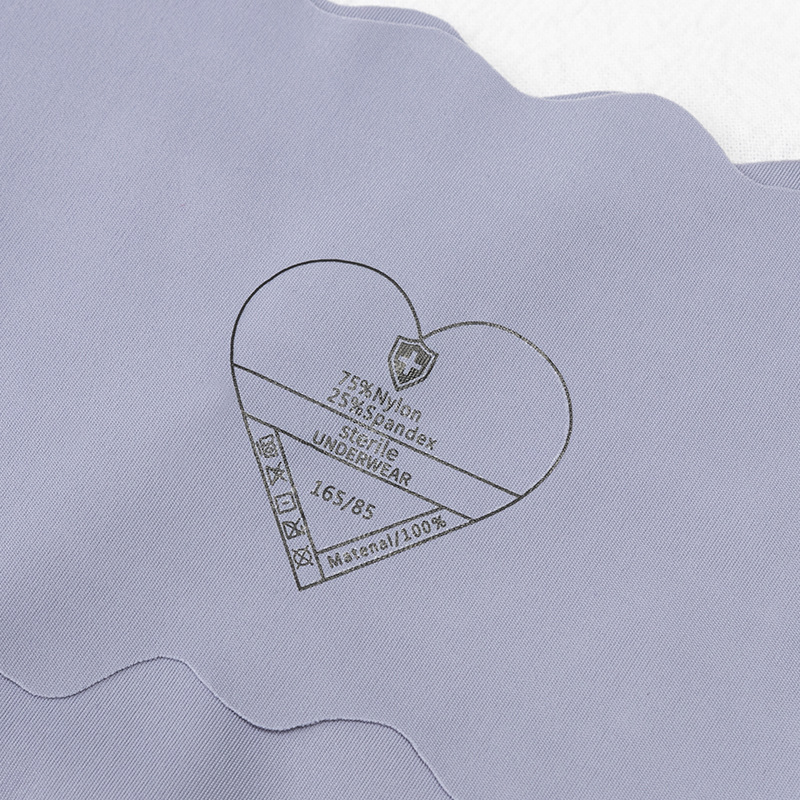 Seamless Ice Silk Underwear Women Wavy Edge Low-Rise Sexy Women's Underwear A Piece Of Heart-Shaped Triangle Underwear Women Specification drawing