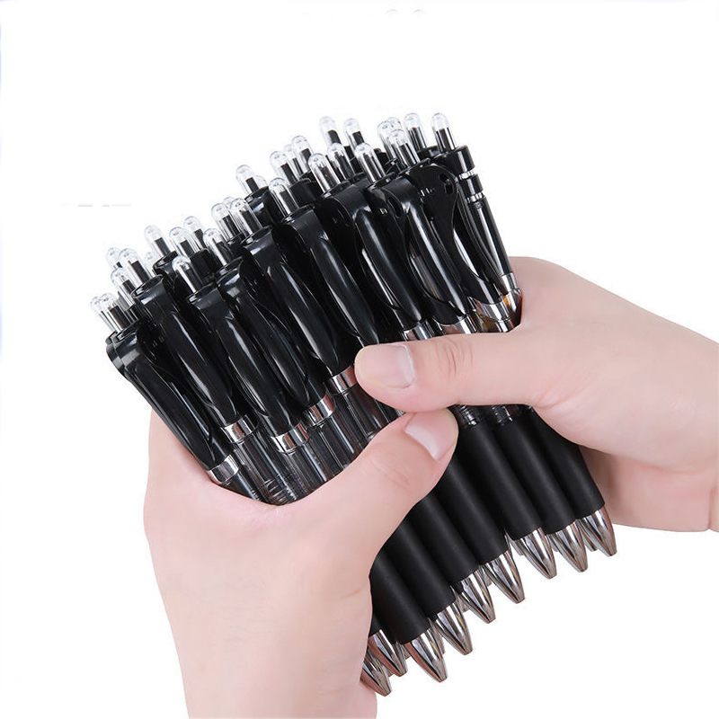 Press Neutral Pen Office Pen K35 Black Red Blue Signature Pen Student 0.5 Bullet Brush Pen Wholesale Stationery Application Scenario