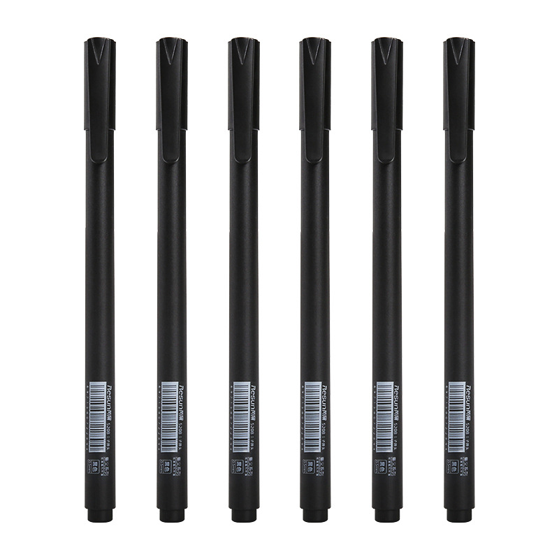 Explosive Neutral Pen Black Frosted Neutral Pen Full Needle 0.5Mm Office Quick-Drying Non-Dirty Hand Signature Pen Direct Item Picture