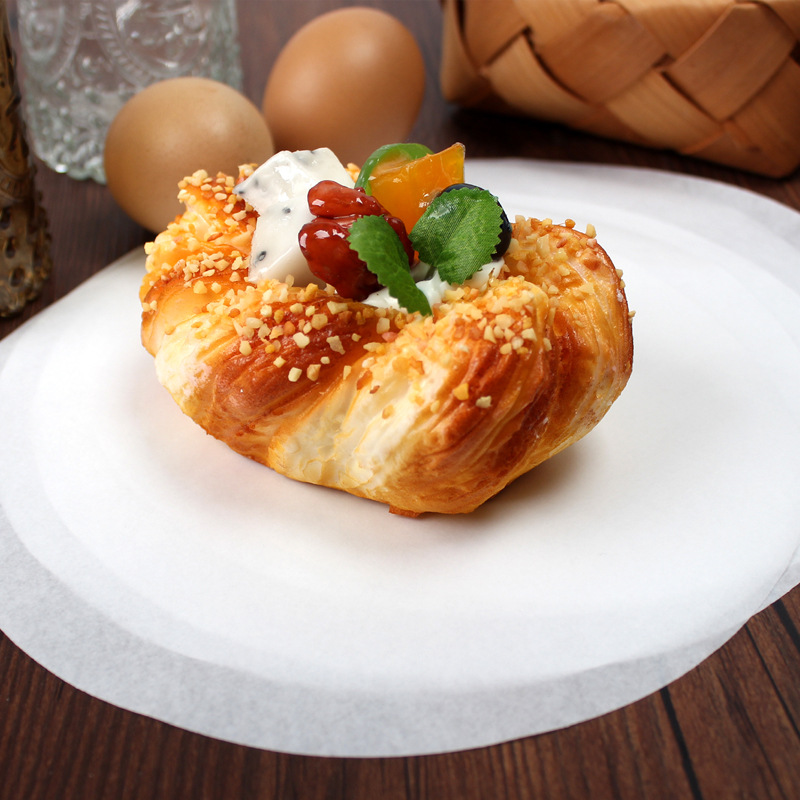 Round baking paper, high-temperature resistant silicone oil paper, air fryer pad paper, oil-absorbing paper, parchment paper, barbecue paper, roasting paper Specification image