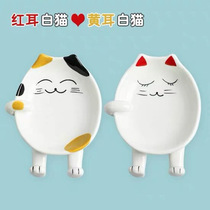 Creative cartoon ceramic pot cover stand spatula stand one chopsticks tray spoon rack Storage rack kitchen spatula magic