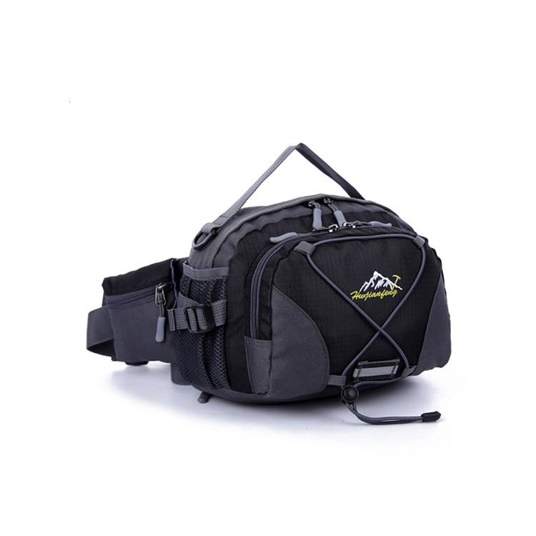The manufacturer sells Korean-style outdoor hiking waist bags, casual handbags, and single-shoulder travel waist bags with reflective strap designs Specification image