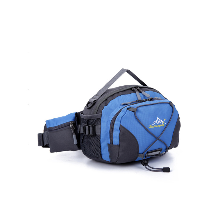The manufacturer sells Korean-style outdoor hiking waist bags, casual handbags, and single-shoulder travel waist bags with reflective strap designs Application Scenario