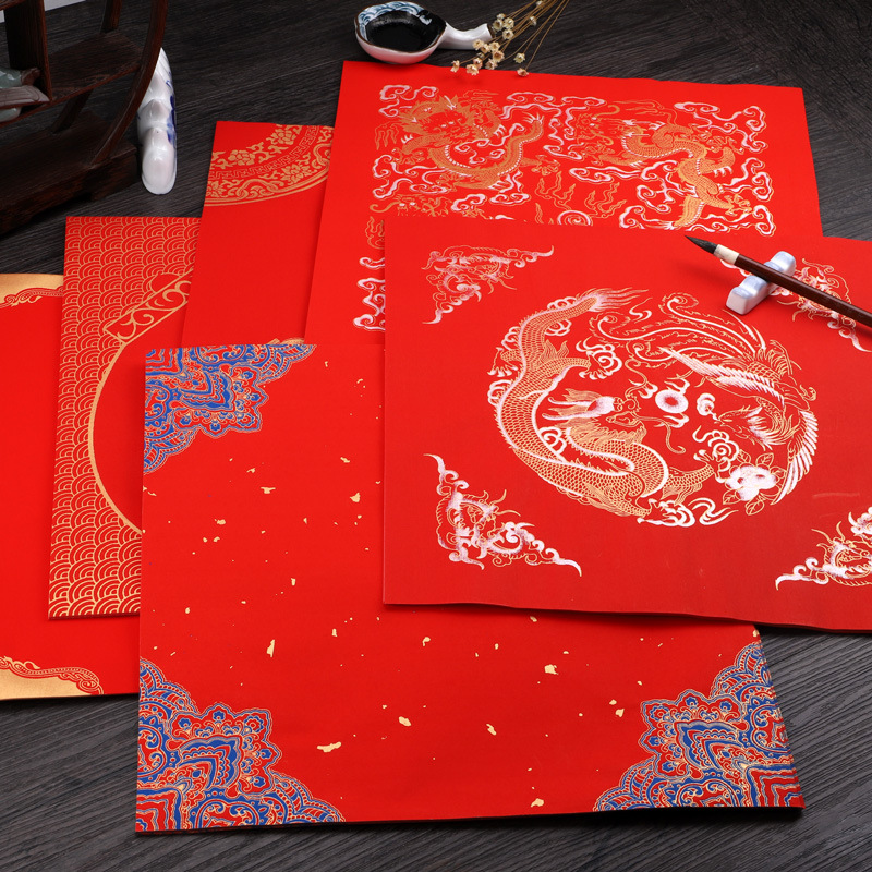 新年对联春联蛇年蜡染宣纸宣纸对联春联批发 国潮