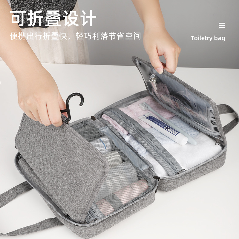 Cross-Border Travel Waterproof Folding Dry And Wet Separation Toiletry Bag Men's Cosmetics Storage Bag Foreign Trade Cosmetic Bag Application Scenario