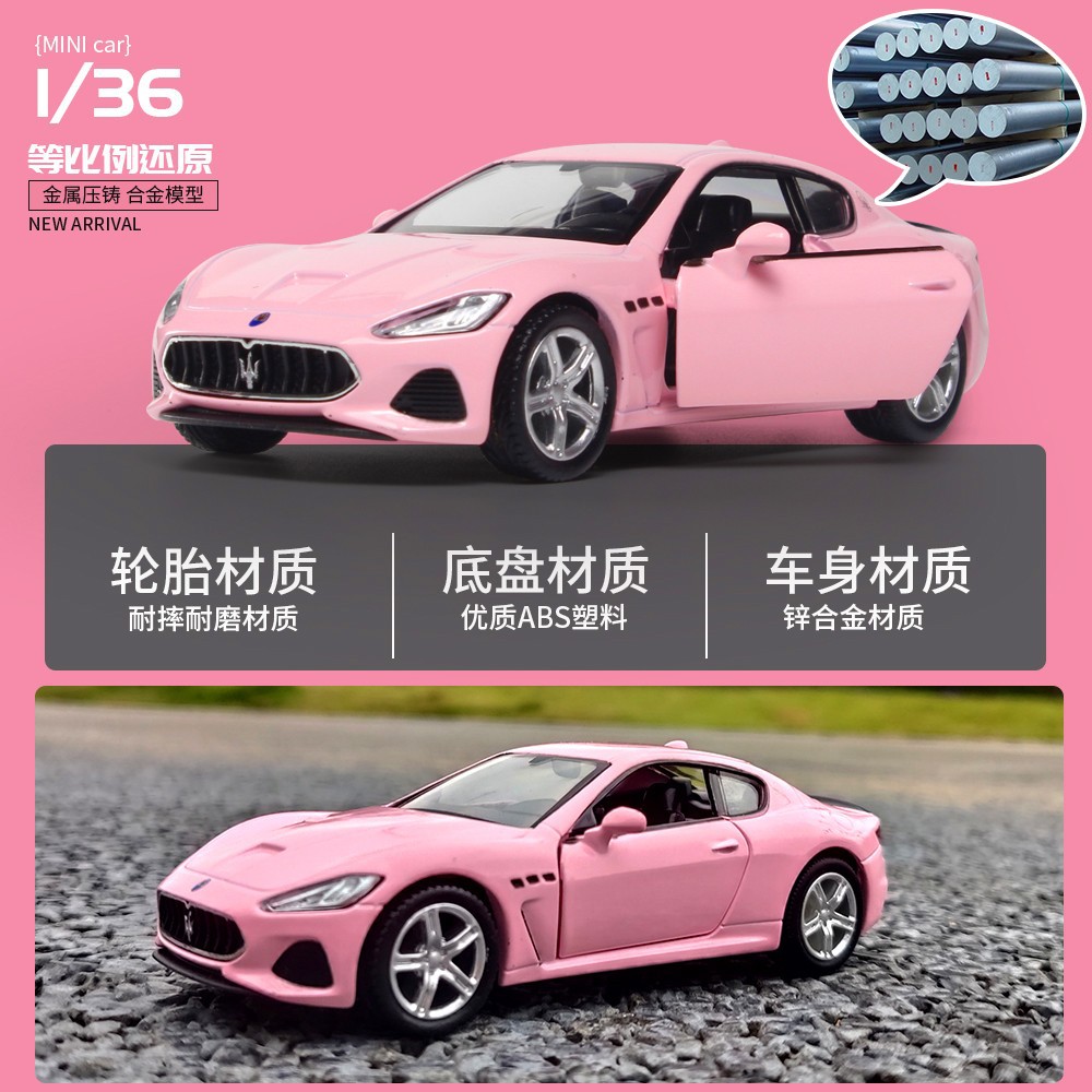 Ma ke 垯 pink Mercedes-Benz, Bentley, BMW, Volkswagen alloy car children 's rebound simulation car model wholesale in chenghai Application Scenario