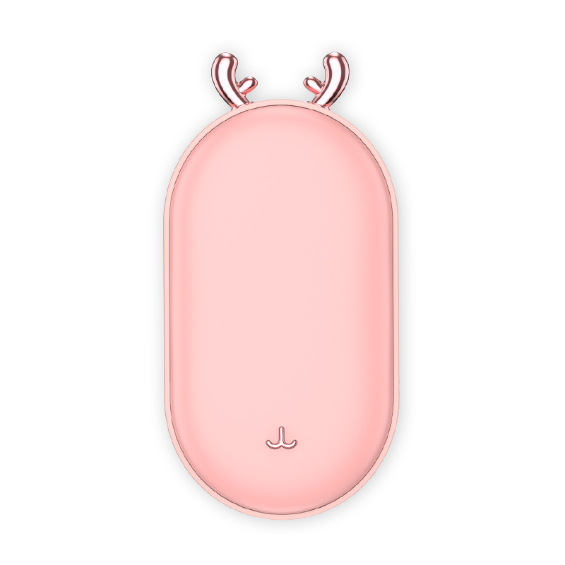 New Hand Warmer Treasure Charging Treasure Digital Display Temperature Control Double-Sided Heating Usb Charging Mobile Power Warm Baby Hand Warmer Treasure Item Picture