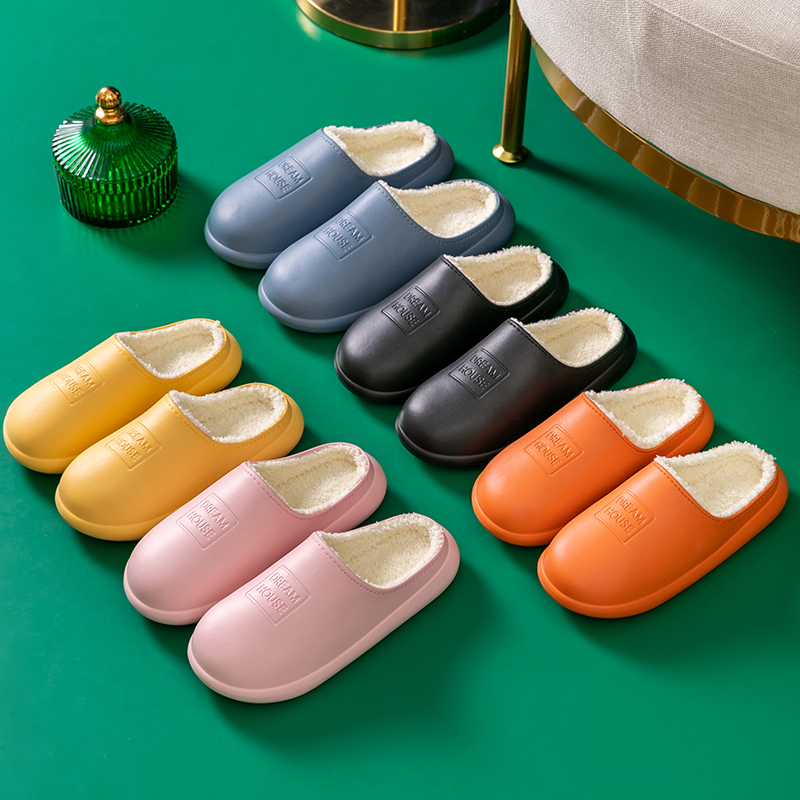 家居棉鞋实物图