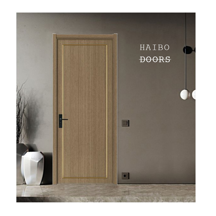 Wooden Door Factory Direct Wholesale Project Door Modern Light Luxury Style Wooden Door Inset Aluminum Strip Free Paint Pvcmdf Interior Door Application Scenario