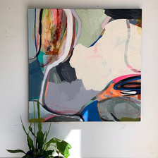 印象主义抽象手绘油画客厅纯手工沙发背景墙装饰画走廊玄关壁画