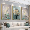 Light luxury and grand wall paintings, living room decorative paintings, modern and simple triptych paintings, sofa background, wall hanging paintings, Nordic-style dining room details Picture