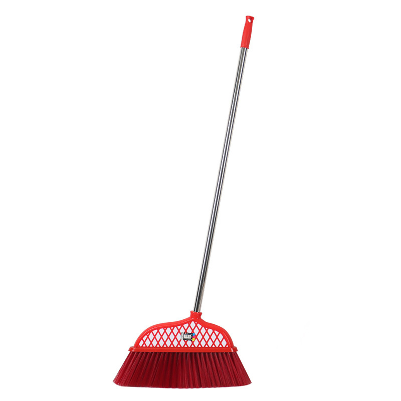 Household cleaning stainless steel broom with thickened large plastic broom handle for home and office cleaning Specification image