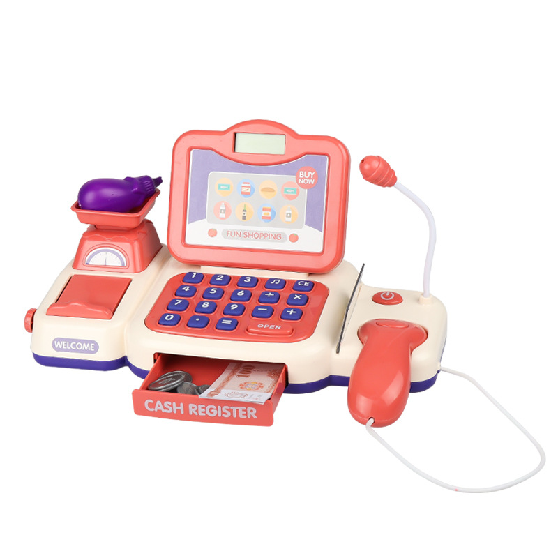 Wholesale of children's simulation cash register toys for 3-6 years old, multi-functional supermarket shopping cash register sets for intelligence Item Picture