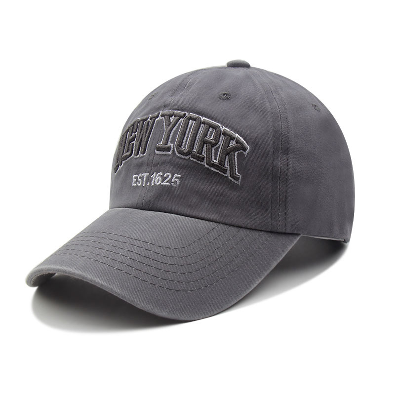 Cross-Border Foreign Trade Hat Male Fashion Letter Embroidery Cap Fashion Vintage Wash To Do Old Spring And Autumn Baseball Cap Specification drawing
