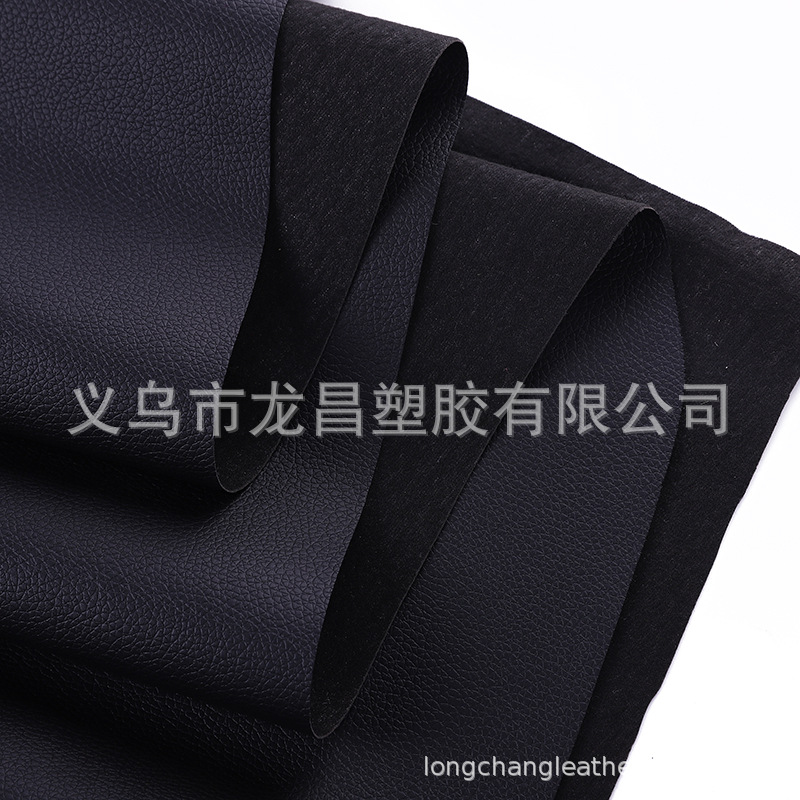 We are selling small litchi textured woolen fabric with a base of 0.7mm for luggage packaging and sofa seat cushion materials at an affordable price Specification image