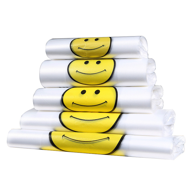 塑料袋笑脸袋食品背心袋超市购物袋一次性方便袋手提袋子打包袋详情图5