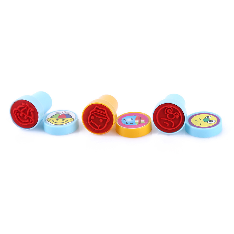 Multi-color eraser student cute decorative cartoon stamps, cute smiling face eraser, 30 individual stamps set Item Picture