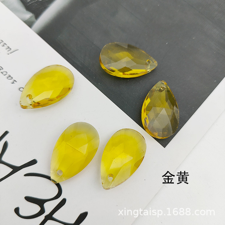 【100 Pieces Of Batch 】 Crystal Glass Jewelry Pendant 22Mm Mesh Single Hole Water Drop Door Curtain Car Pendant Application Scenario