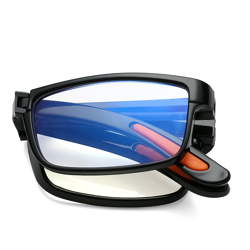 Factory in-stock pocket senior glasses, classic style, light, comfortable, convenient, foldable anti-blue light reading glasses, wholesale at street stall Specification image
