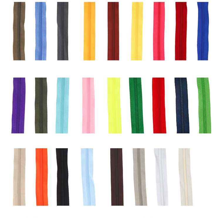 The manufacturer supplies self-locking color No. 3 nylon zipper access control 20cm closed-tail zipper pants and clothing zippers in stock Item Picture
