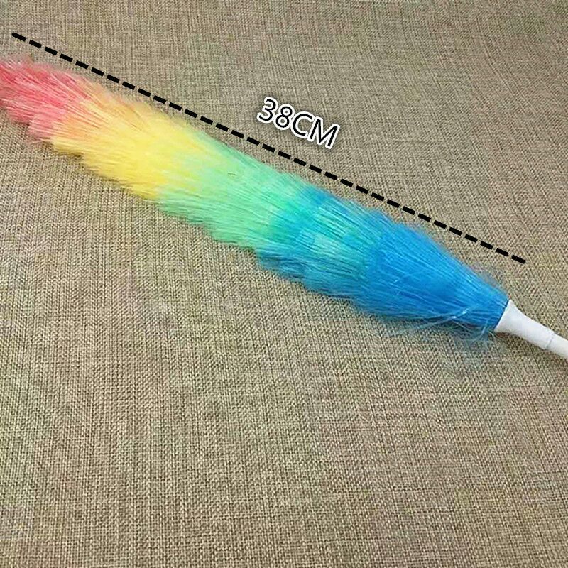Rainbow dust duster sweep duster plastic feather duster sweep brush dust duster 2 yuan details Picture